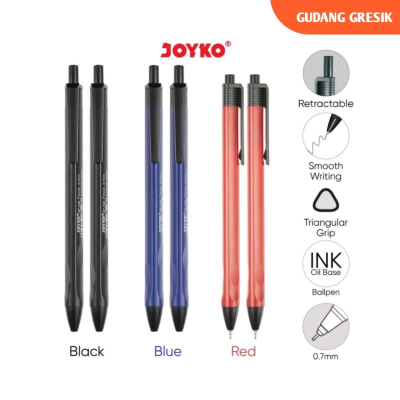 

GG |™Ball Pen Pulpen Pena Joyko BP-338 Focus 0.7 mm