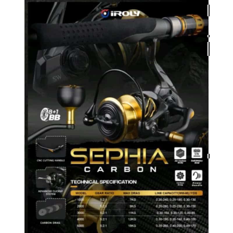reel IROLY SEPHIA SW CARBON/SEPHIA PLUS SW
