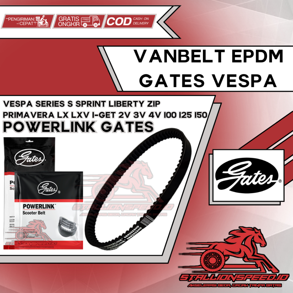 Vanbelt V Belt Van belt Fanbelt Vespa Primavera Liberty Sprint Fly GTS LXV LX S I-GET 2V 3V 4V 100 1
