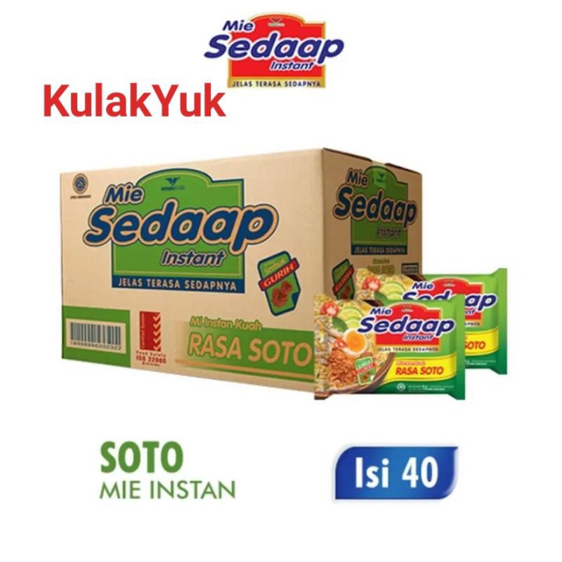 

Sarimi sedap Rebus soto ayam 1karton isi40pcs