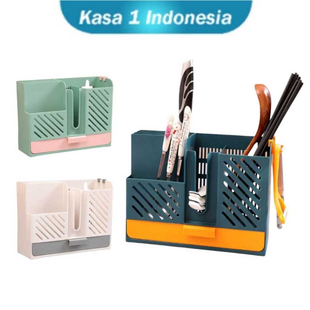 Rak Dapur Serbaguna Gantung Tempat Sendok Garpu