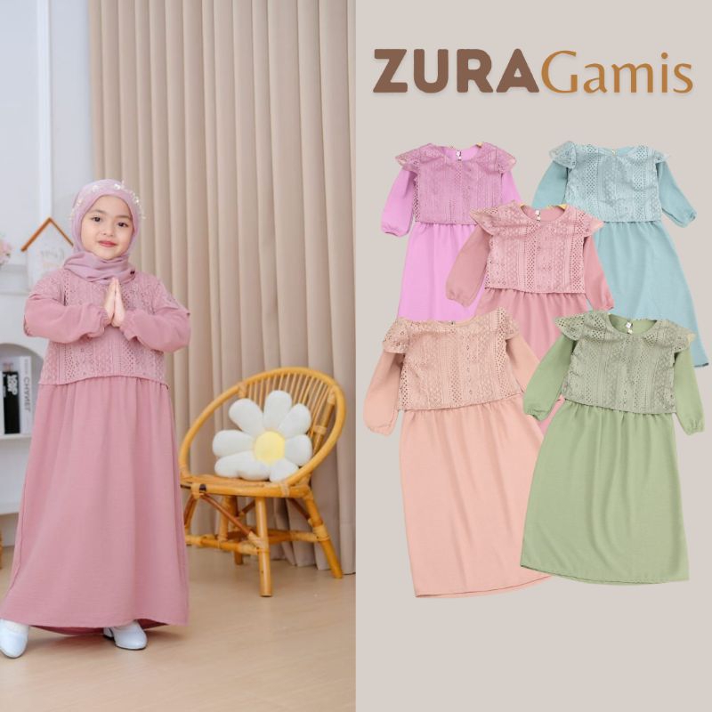 Etalase 175 - Gamis anak - gamis cantik - Zura Gamis - dress anak panjanh