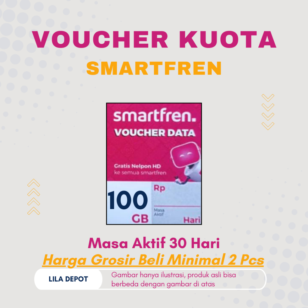Voucher Data Fisik Smartfren 100 GB; Masa Aktif 30 Hari: Harga Grosir Pasti Murah dengan Promo dan D