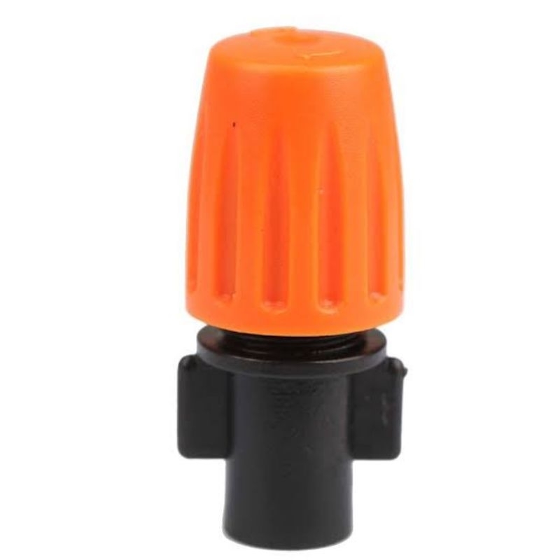 Fogger Head / Nozzle Misting Plastik untuk Selang PE 7mm Orange