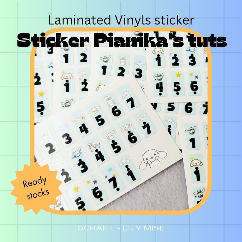 

sticker tuts pianika - laminasi sticker tuts pianika