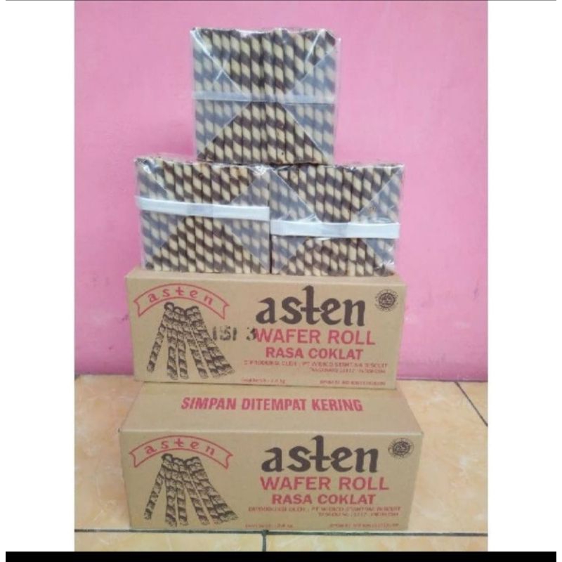 

Astor Asten Wafer Roll Coklat 1 Dus isi 2,4kg