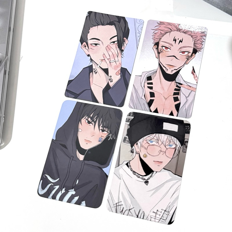 [ WTS ] PHOTOCARD PC ANIMERCH FANMADE BY 6BAJI JUJUTSU KAISEN JJK INFINITY GETO SUKUNA BLACKFLASH ME