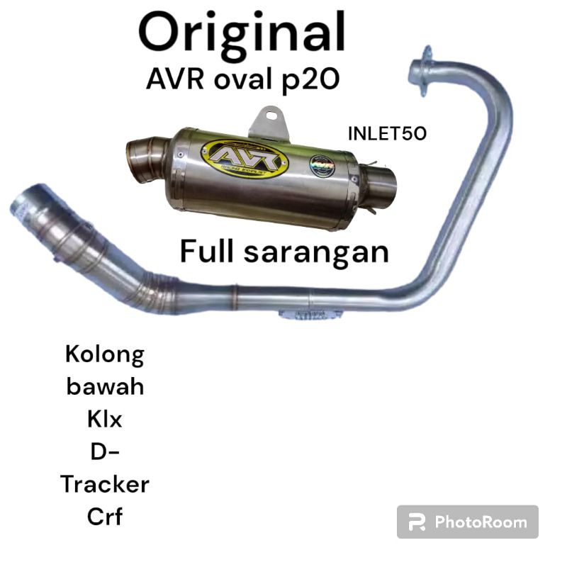 KNALPOT AVR OVAL ORIGINAL KOLONG BAWAH KLX D-Tracker CRF