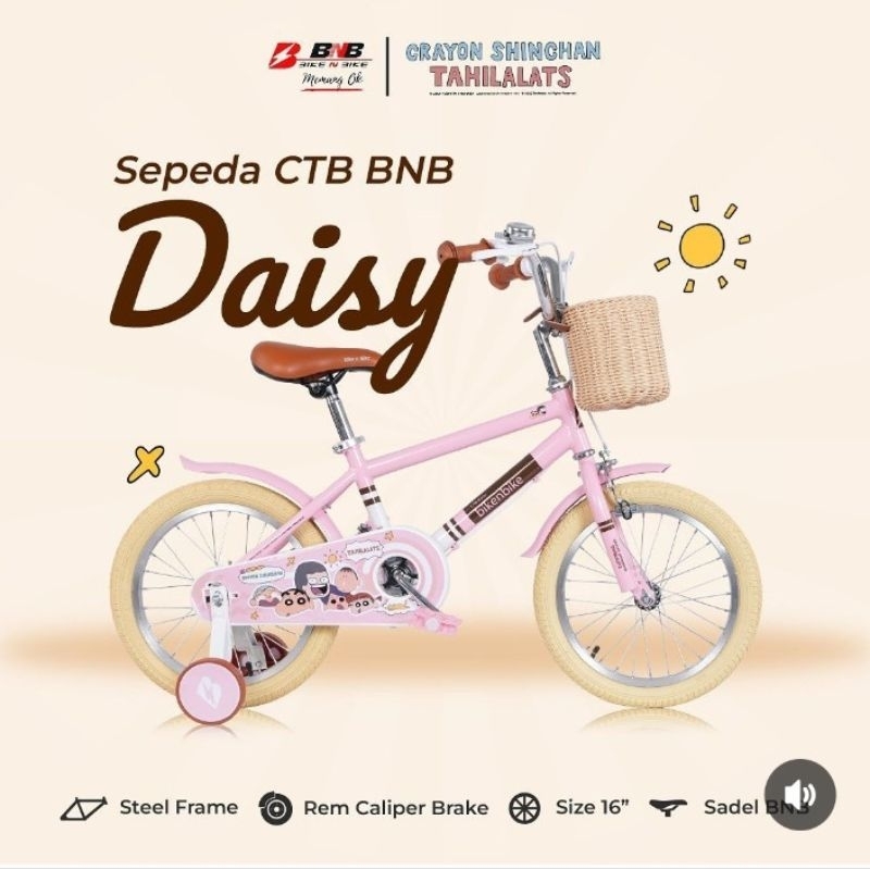Sepeda Anak Perempuan mini 16 BNB daisy(5-7th)