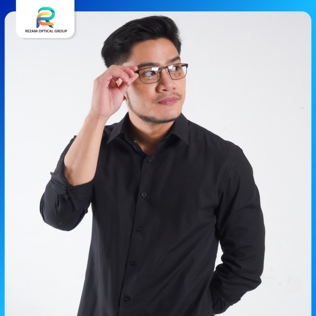 ROG Eyewear - 31 - Kacamata Kotak F8536 - Frame Kacamata Laki Laki/Pria - Minus/Silinder/Plus
