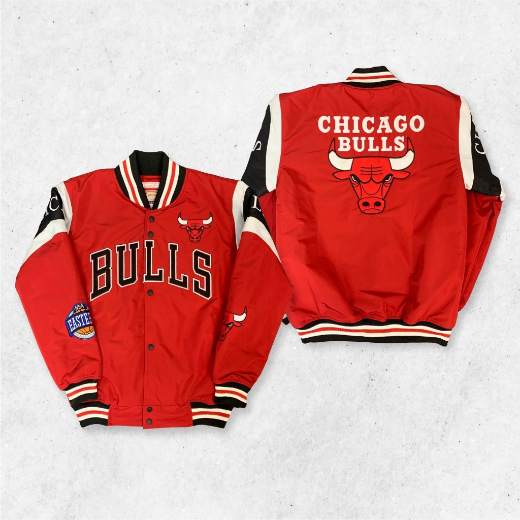 Red Baseball Jacket Men Women Chicago Bulls Embroidery Jacket Fashion Vintage Original