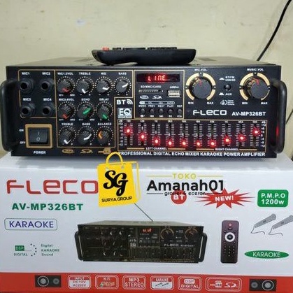 qc Amplifier FLECO AVMP326 fleco198B fleco bt299 USB Bluetooth Stereo Karaoke  Mp3 player  FM Radio 