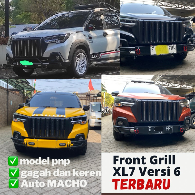 Custom Front Grill Depan suzuki XL7 model terbaru versi 6 Alphard Limus
