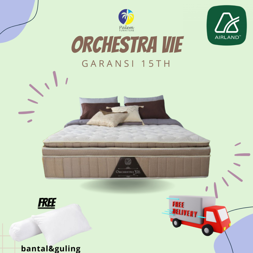KASUR SPRINGBED ORCHESTRA VIE AIRLAND MATRASS ONLY || FULL SET || FREE BEDSET || FREE ONGKIR JABODET