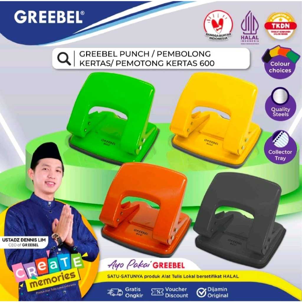 

Pembolong Kertas Greebel / Punch Greebel 600 Kapasitas 10.000 Tekanan