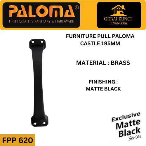 PALOMA FPP 620 CASTLE 195MM Tarikan laci/lemari/Tarikan Jendela