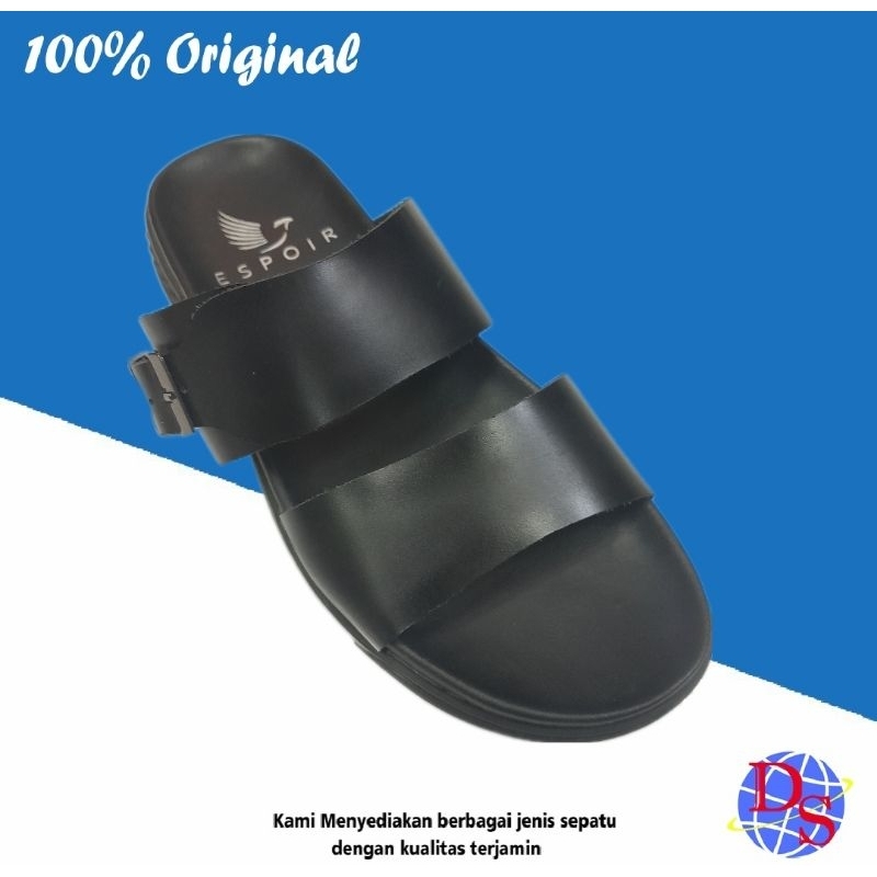 Sandal Pria Espoir Brio 03 Hitam Sandal Kulit