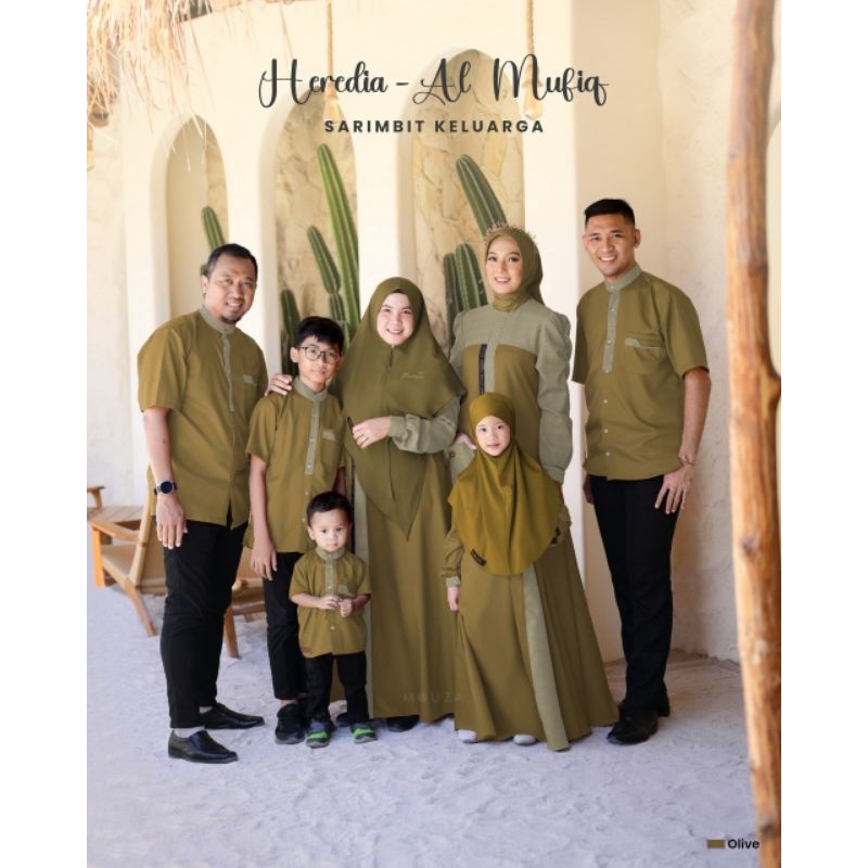 [Puby] HEREDIA DRESS SET KHIMAR SQUARE BY MOUZA | SARIMBIT MOUZA TERBARU 2024 | COUPLE SERIES