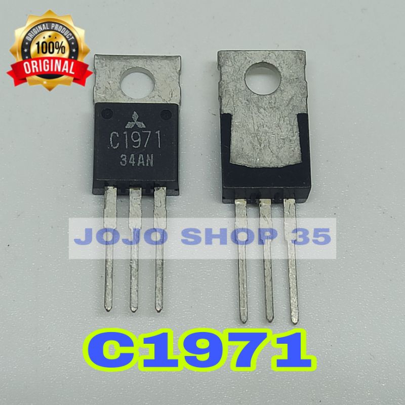 1pc ORIGINAL TRANSISTOR FINAL C1971 C 1971 c1971 c 1971 ASLI 2SC1971 2SC 1971 Transistor final 2sc19