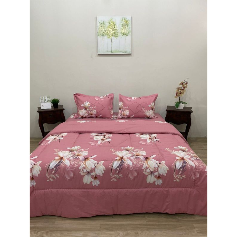 SPREI TEMPAHAN BAHAN ESRA KARET + BAD COVER