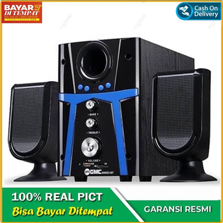 SPEAKER BLUETOOTH PORTABLE GMC 888 D3 BT D2 /SALON AKTIF SUPER BASS USB REMOTE SPEKER WIRELESS