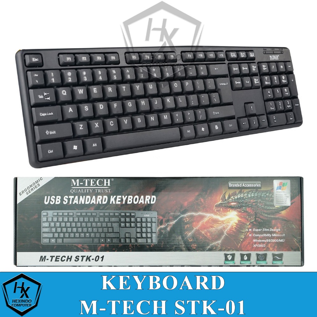KEYBOARD M-TECH STK-01 STANDARD | KOMPUTER LAPTOP PC ANDROID |