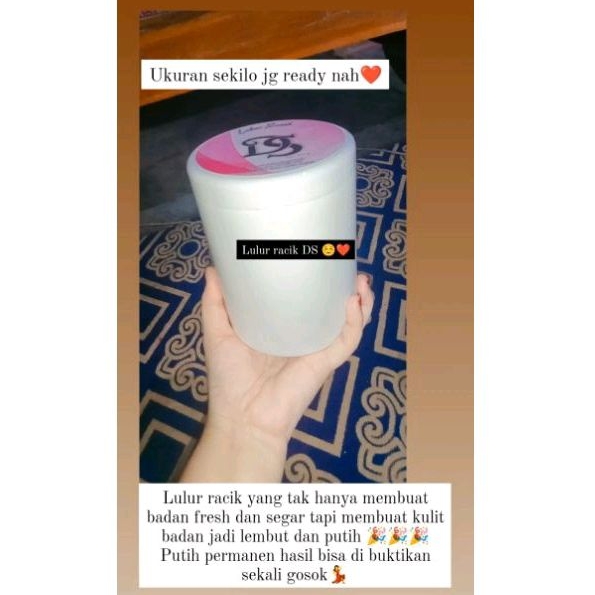 Lulur racik DS 1 kg / putih dalam waktu singkat