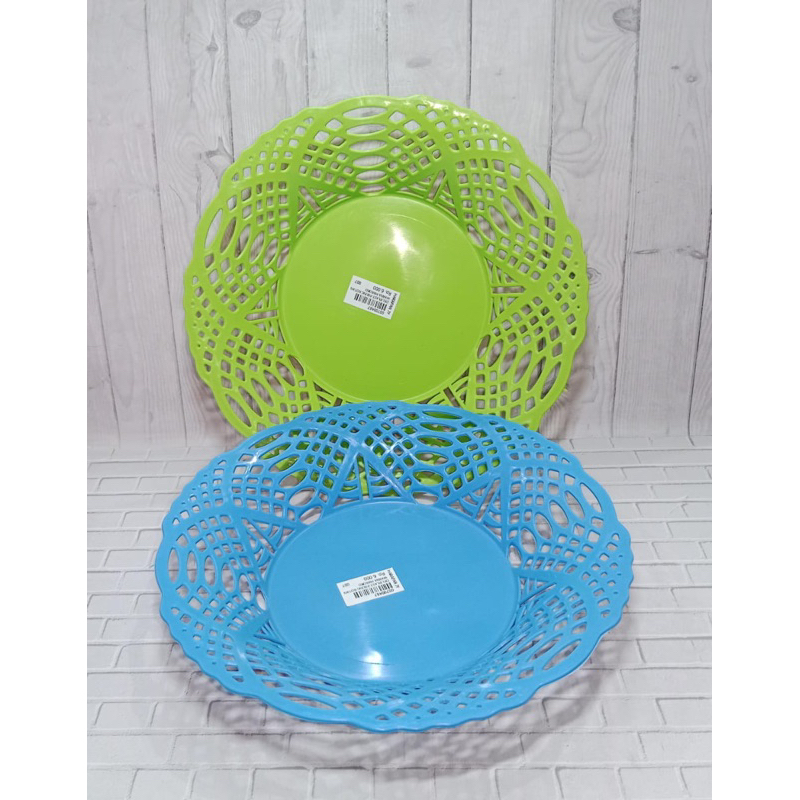 PIRING ROTAN WARNA DELIPLAST / PIRING ROTAN PLASTIK / PIRING BUAH - DELIPLAST