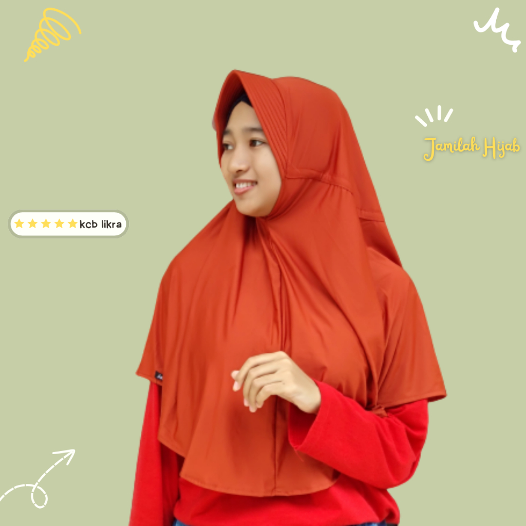 KCB LIKRA DARI JAMILAH HIJAB JILBAB INSTAN | SERUT JOKOWI SERUT BELAKANG SIZE M