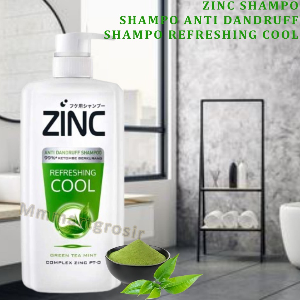 Zinc Shampo / Shampo Anti Dandruff / Shampo Refreshing Cool / 450ml