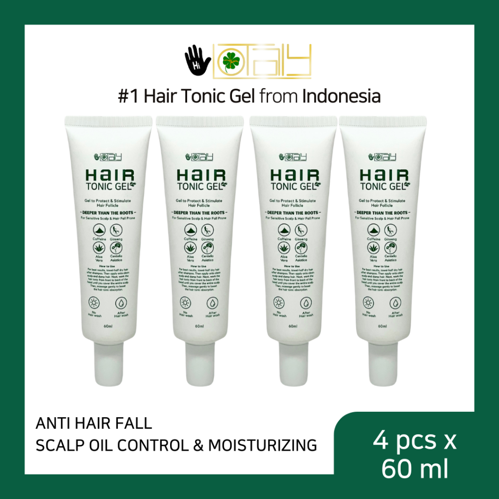 

Hi Lotaly Hair Tonic Gel 4pcsx 60ml, Perawatan Rontok Intensif 2 Bulan