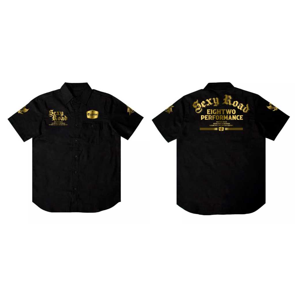 Kemeja XTC Sexy Road Hitam by EIGHTWO Limited Edition