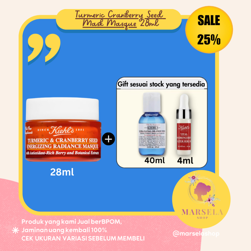 PROMO Kiehls Turmeric Cranberry Seed Mask Masque Fullsize