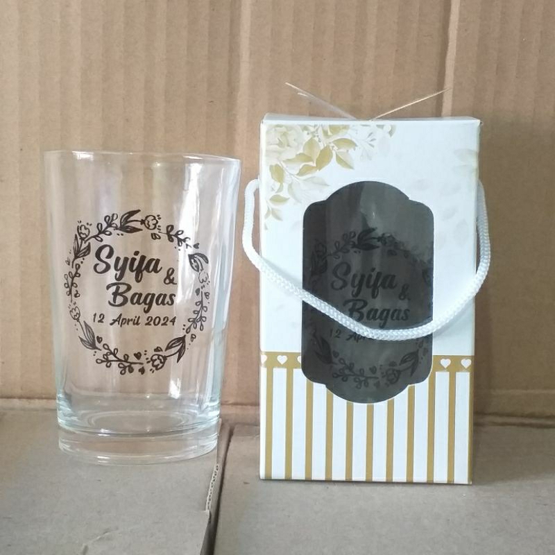 souvenir gelas kopi h10v free sablon nama kemas box