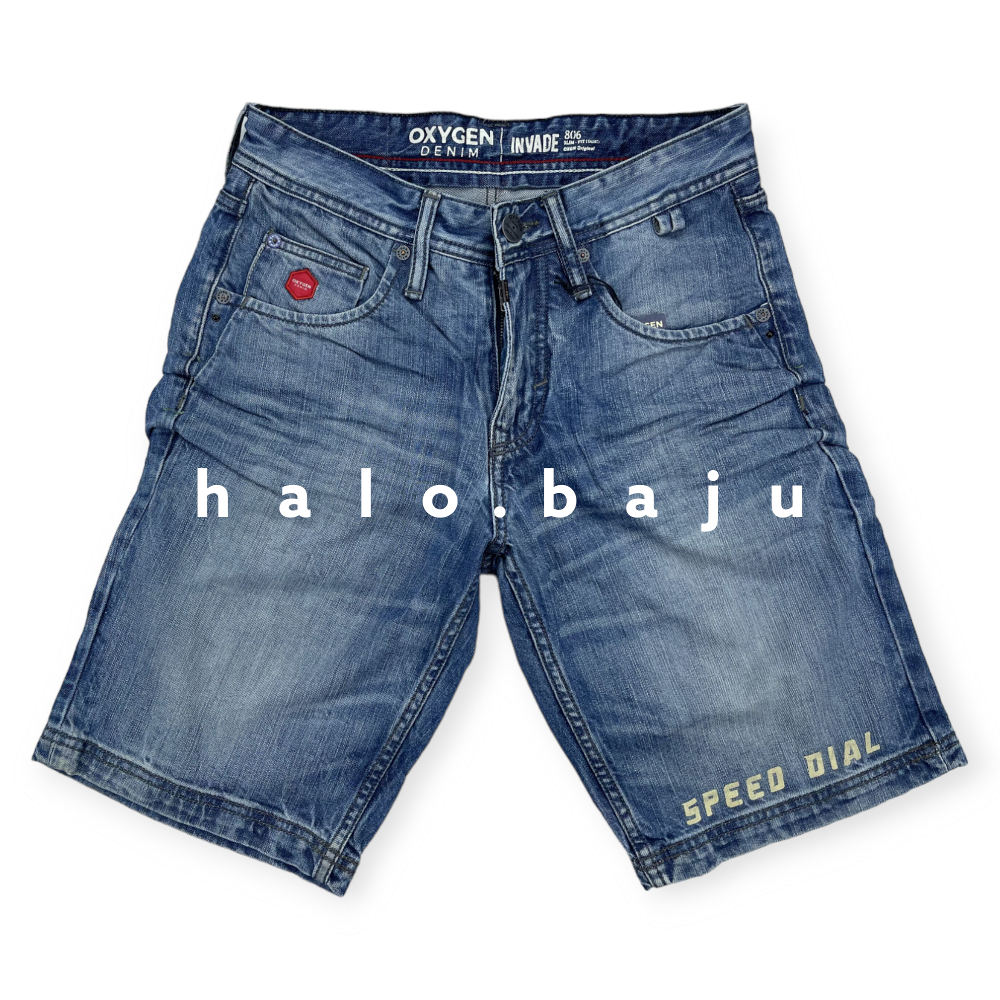 OXYGEN DENIM PENDEK (806-2303) - Celana Jeans Pendek - Celana Pendek Slim Fit Light Nyaman