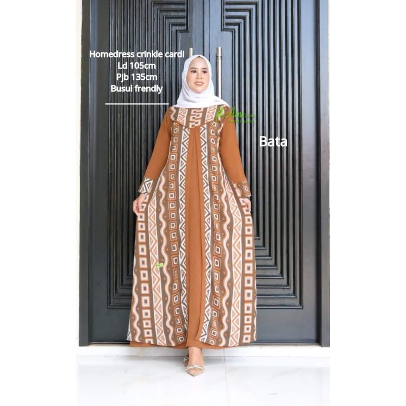 Gamis long cardi/home dress by Aini modiste/gamis murah/gamis kekinian