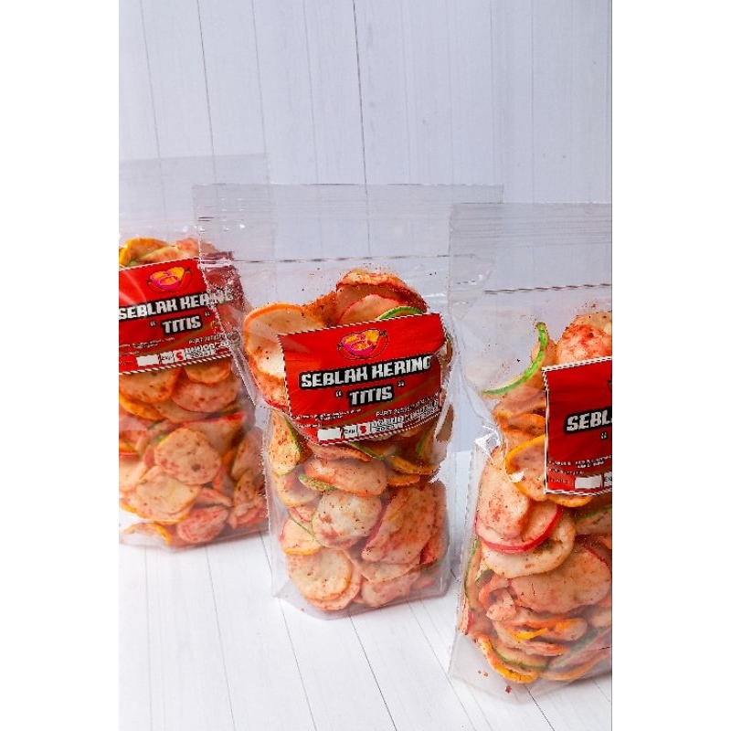 

SEBLAK KERING 100 GR / KERUPUK SEBLAK KERING / CAMILAN PEDAS