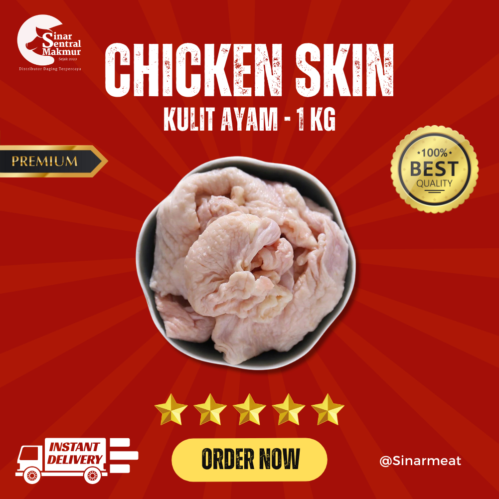 

KULIT AYAM BERSIH / CHICKEN SKIN PREMIUM 1KG