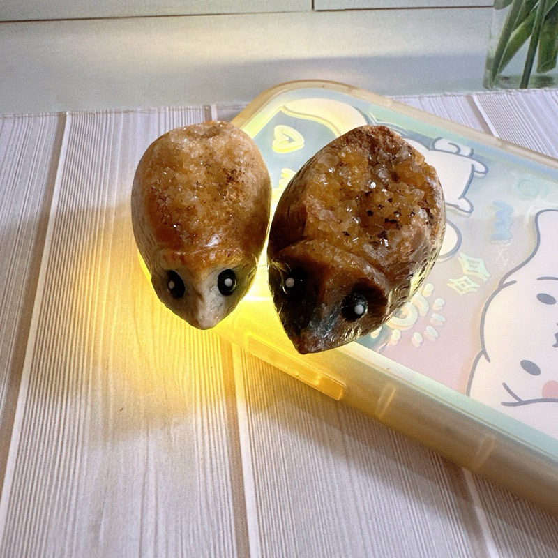 hedgie hedgehog crystal sugar agate druzy agate