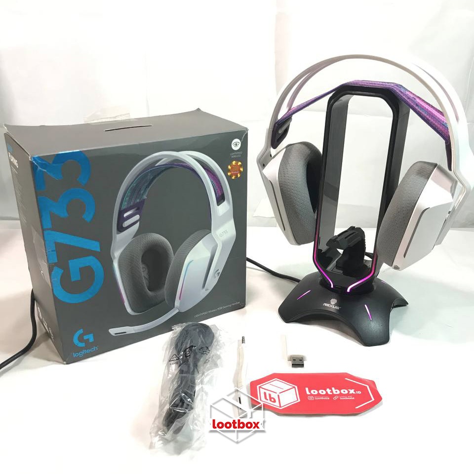 Headset Gaming Wireless RGB Logitech G733 Lightspeed WHITE - SECOND