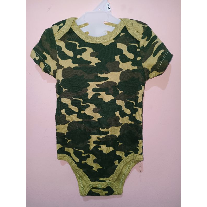 Baju Romper Bayi motif Army
