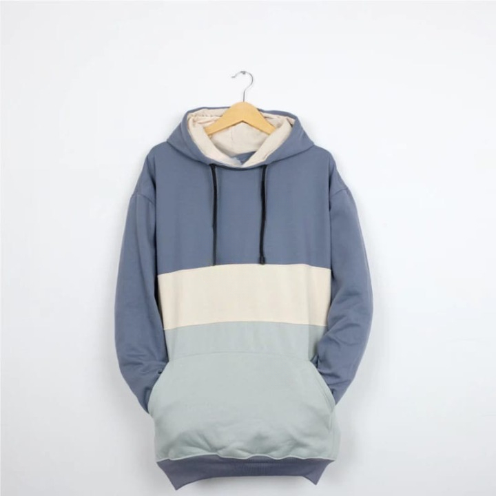 Sweater Hoodie Kombinasi Pria /Wanita  Oversize Hodie Laki Laki Dewasa Huudie Perempuan Tiga Warna H