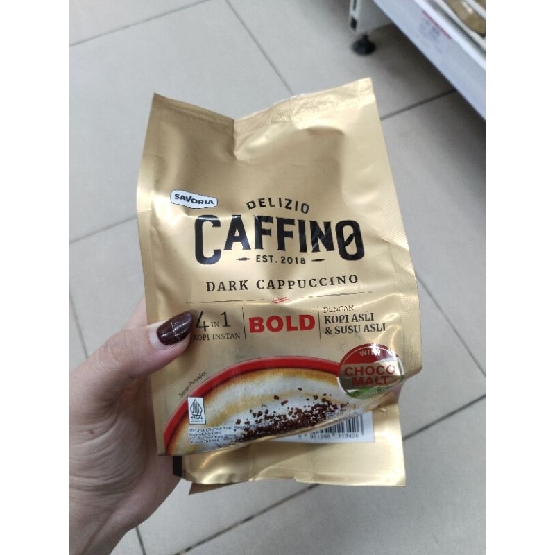 

Delizio Caffino 4in1 Dark Cappucino Bold Kopi instant