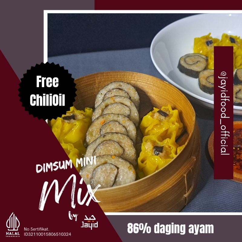 

Dimsum Mix / Dimsum Ayam Mini by Jayid isi 10 pcs