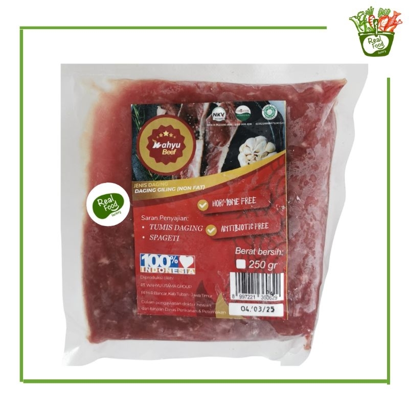 

GRASS FED MINCED BEEF - DAGING GILING (WAHYU BEEF) 250g