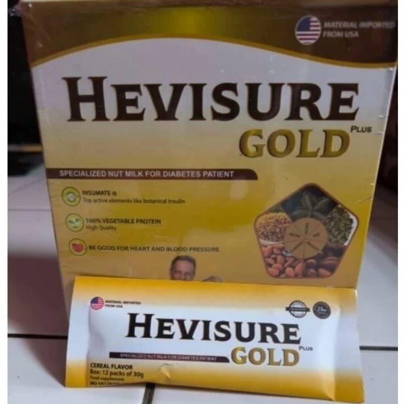 

3 BOX HEVISURE GOLD MILK SUSU DIABETES KENCING MANIS INSULIN