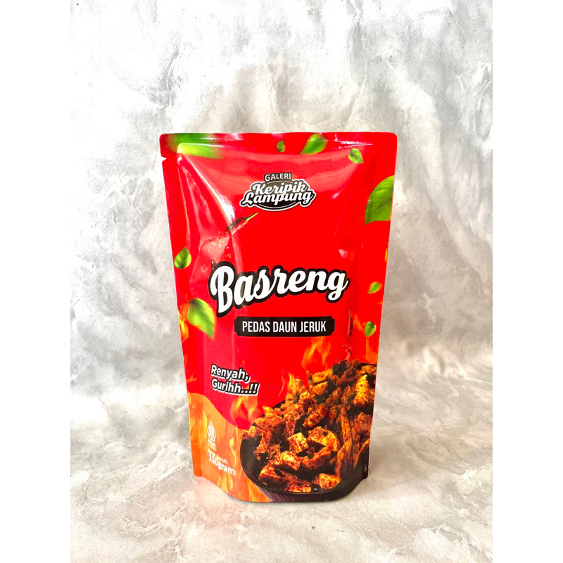 

Basreng viral pedas daun jeruk (pouch merah)