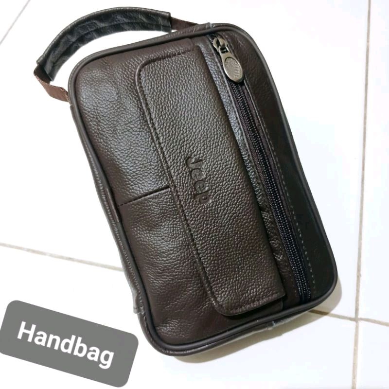 Handbag kulit asli /pouch kulit/Tas tangan pria kulit asli
