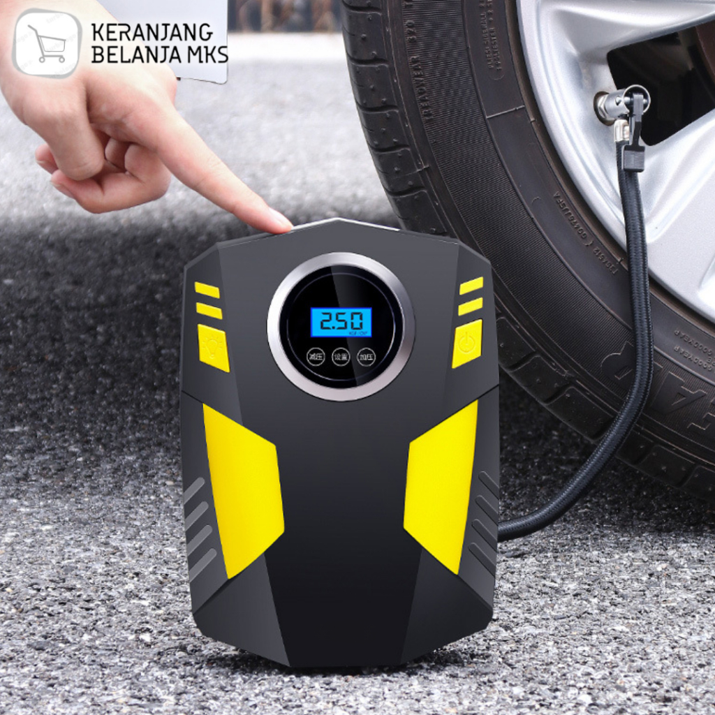 Pompa Angin Ban Mobil Elektrik / Inflator Pompa Angin Ban Truk / Tambah Tekanan Angin Digital