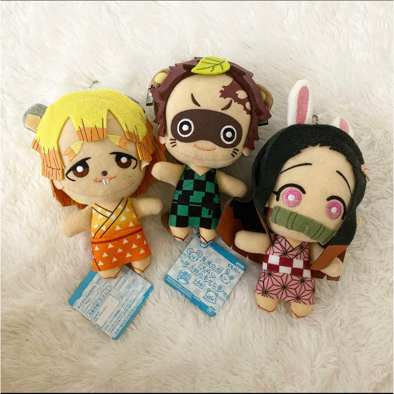 boneka ganci inosuke’s happy dream tomonui set tanjiro nezuko zenitsu Kimetsu No Yaiba (Demon Slayer